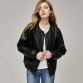 Autumn Leather Jacket Women Casual Long Sleeve Button Slim Coat Fashion PU Leather Bomber Jacket Femininas32819617121