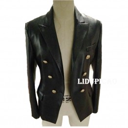 GO BALLISTIC YA Womens Genuine Leather Jacket High Quality Sheepskin Leather Military Style Ladies Fashion 