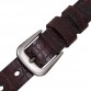 BeHighKing Womens Genuine Leather Thin Belt  Second Layer Cowhide Pin Buckle Strap High Quality Fashion