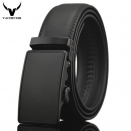 VACHECUIR Mens Genuine Leather Belt Automatic Buckle Casual or Business Style Luxury Fashion