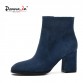 DONNA-IN genuine leather women boots natural suede leather ankle boots fashion square toe thick high heel ladies shoes for women32753386323