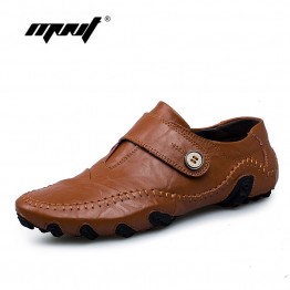 mvvt British Style Mens Genuine Leather Shoes Casual Outdoor Fashion Flats Zapatos Hombre