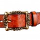 Fashion Wide Genuine leather belt woman vintage Floral Second Layer Cow skin belts for women Top quality strap female for jeans32379848409