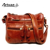 Artvan Womens Genuine Leather Messenger Bag Ladies Shoulder and Crossbody Purse
