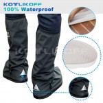 KOTLIKOFF  Waterproof Rain Shoe Covers Motorcycle Scooter Non-slip Boot Covers 100% Waterproof Adjusting Tightness