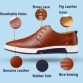 Merkmak Mens Genuine Leather Shoes Breathable Design Spring Autumn Fashion Sapatos Masculinos