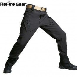 ReFire Gear Mens Cargo Army Pants Military Style Waterproof Soft Shell Heat Reflection Shark Skin Casual Trousers