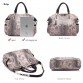 REALER brand genuine leather tote bag female fashion serpentine prints leather handbags women boston bag large shoulder bag32712854063