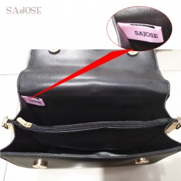 SAJOSE Womens PU Leather Chain Purse Ladies Patterned Clutch Fashion Crossbody Handbag