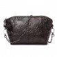 SEVEN SKIN Vintage Womens Messenger Bag Genuine Leather Purse Embossed Flower Pattern