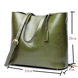 SUNNY SHOP Womens Genuine Leather Shoulder Bag Ladies Designer Purse