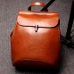 SUNNY SHOP Womens Genuine Leather Backpack Girls Vintage School Backpack