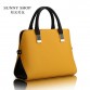SUNNY SHOP Womens PU Leather Slim Handbag High Quality Fashion Purse Business Casual