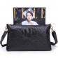 SoAr Womens Genuine Leather Crocodile Pattern Purse Small Crossbody Handbag Ladies Fashion Clutch