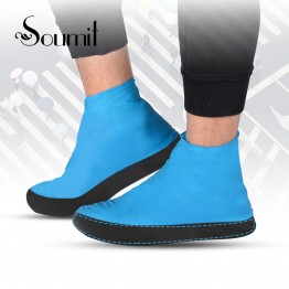 Soumit Unisex Waterproof Shoe Covers Elastic Latex Rain Covers Tear Resistant Boot Protectors