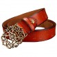 Vintage Belt Woman Genuine Leather Second Laye Cow skin strap Fashion Floral Buckle Belts For Women High Quality jeans girdle32379784011