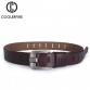 COOLERFIRE Mens Genuine Cowhide Leather Belt Pin Buckle High Quality Luxury Design 